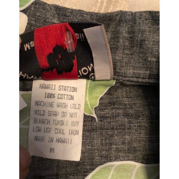 nmNWT Vintage Hawaii Station Men’s medium Hawaiian Islands Shirt no - Picture 6 of 7